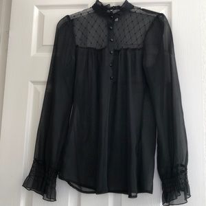 Black Charlotte Russ Blouse